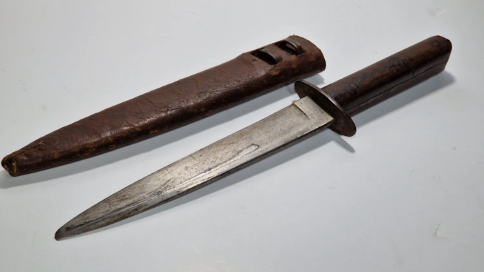 WW1 Austrian Army Trench Knife (Rare Scabbard) - Image 2