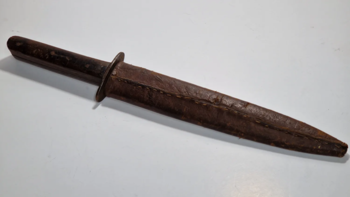 WW1 Austrian Army Trench Knife (Rare Scabbard) - Image 10