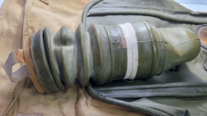 WW2 British Rare Gas Mask (invalid's respirator) - Image 8