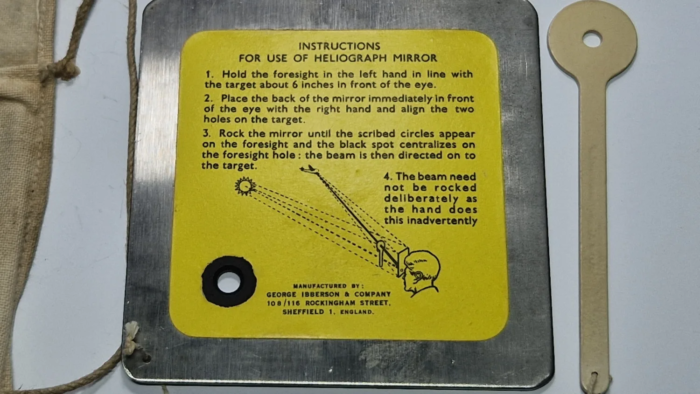 WW2 RAF Emergency Heliograph & Pouch - Image 7