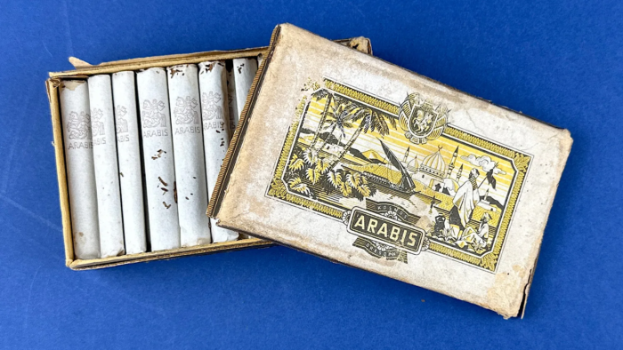 WW2 Box of Arabis Cigarettes