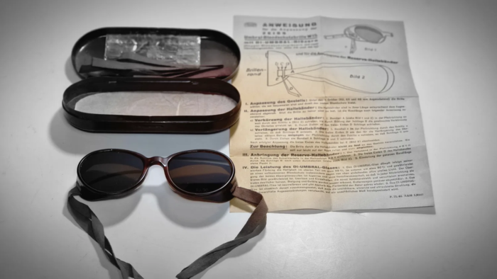 WW2 German Tropical Issued Sunglasses (Full Set)