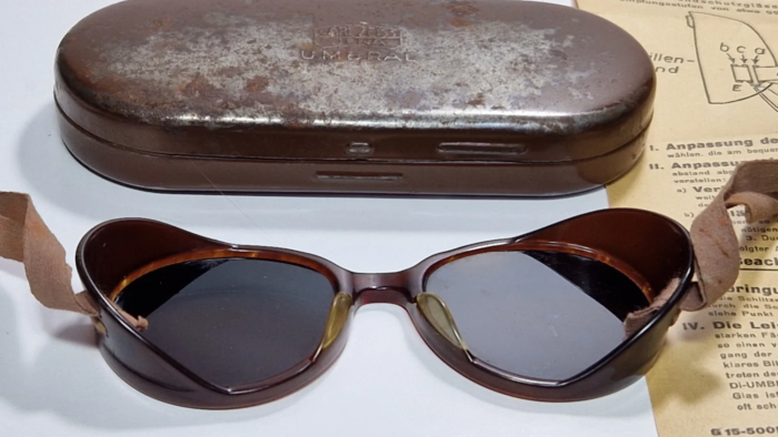 WW2 German Tropical Issued Sunglasses (Full Set) - Image 5