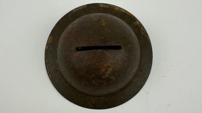 WW2 Tommy’s Tin Hat Money Box - Image 3