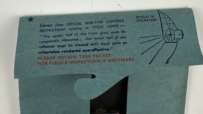 WW2 Lucas ARP Cycle Headlamp Shield - Image 5