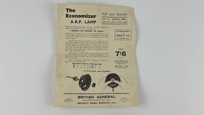 WW2 ARP Lamp - Image 3