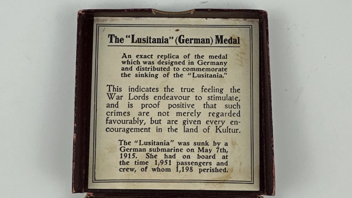 Replica RMS Lusitania Medal - Image 5