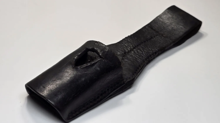 WW1 German 98/05 Leather Frog (butcher) - Image 3