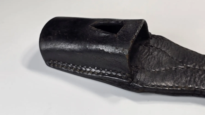 WW1 German 98/05 Leather Frog (butcher) - Image 4