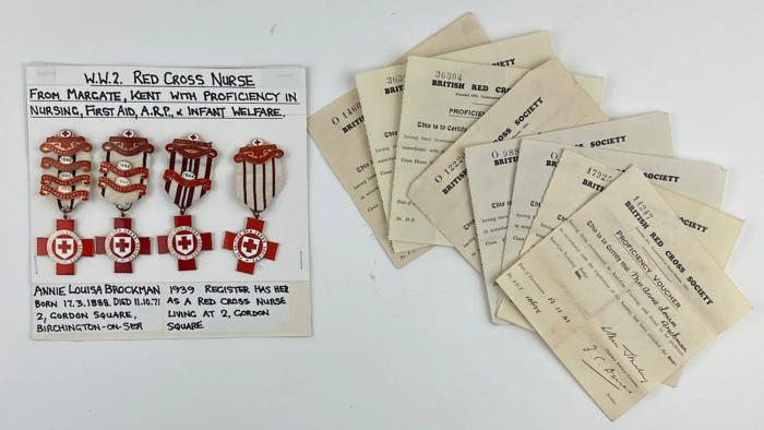 WW2 Red Cross Nurse; Annie Brockman Medals