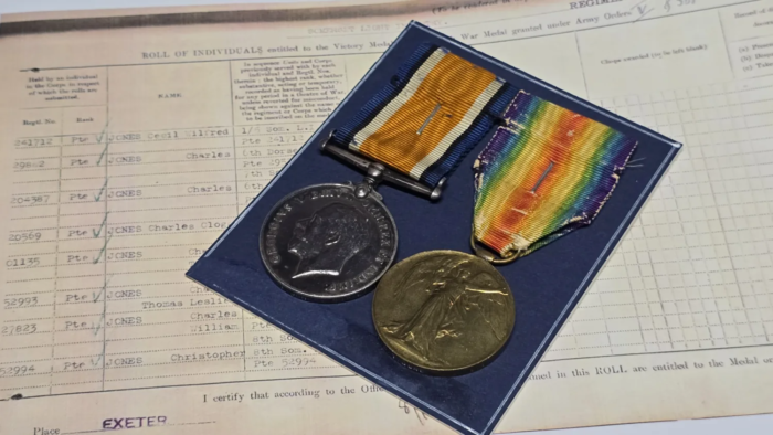 WW1 British War & Victory Medal (Somerset Light Infantry)