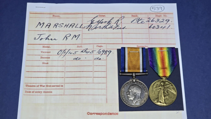 WW1 British War & Victory Medal Pair (East Yorkshire Regiment) - Image 6