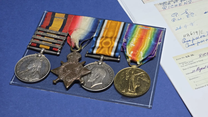 Queen Victoria South Africa Medal & WW1 Trio
