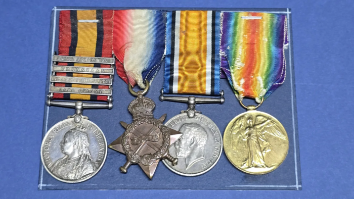 Queen Victoria South Africa Medal & WW1 Trio - Image 3