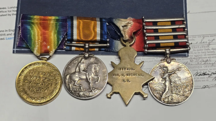 Queen Victoria South Africa Medal & WW1 Trio - Image 13