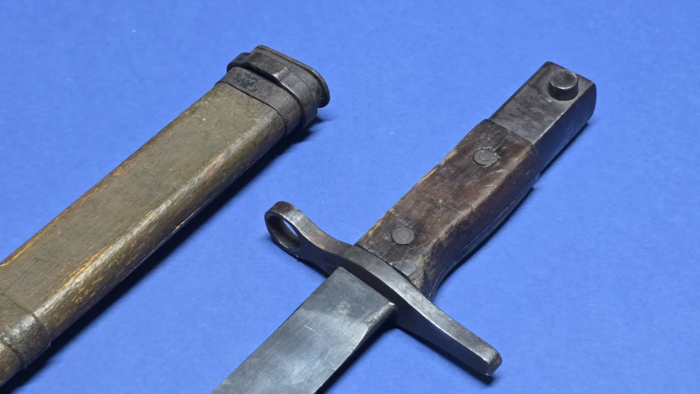 WW2 Japanese Arisaka Type 30 Bayonet (wooden scabbard) - Image 5