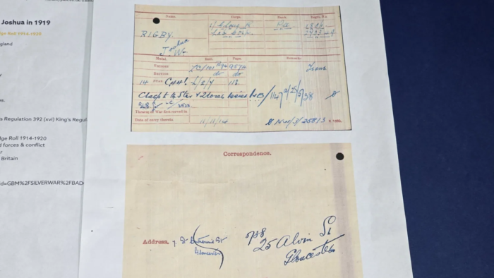 WW1 British Medal Trio   (1st Bn Gloucestershire Regiment) - Image 4