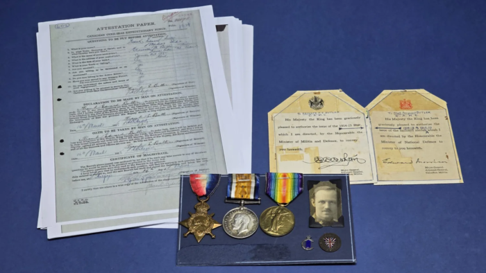 WW1 British Medal Trio  (F.E. Butler)  (C.A.M.C.)