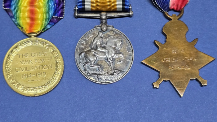 WW1 British Medal Trio  (F.E. Butler)  (C.A.M.C.) - Image 6