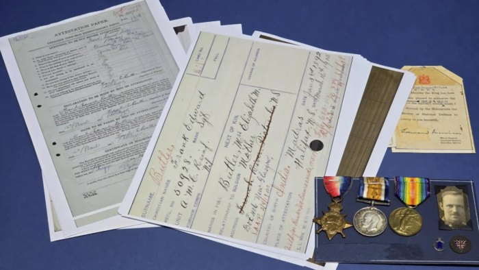 WW1 British Medal Trio  (F.E. Butler)  (C.A.M.C.) - Image 8