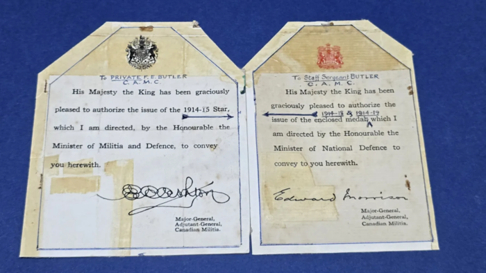 WW1 British Medal Trio  (F.E. Butler)  (C.A.M.C.) - Image 10