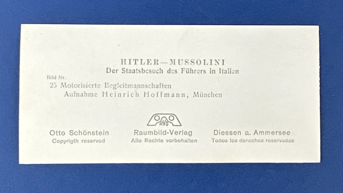 German 3D Photo Book Hitler & Mussolini - Image 13