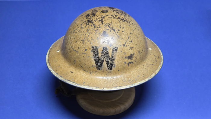 WW2 British Air Raid Warden's  MKII Steel Helmet