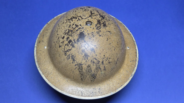 WW2 British Air Raid Warden's  MKII Steel Helmet - Image 11