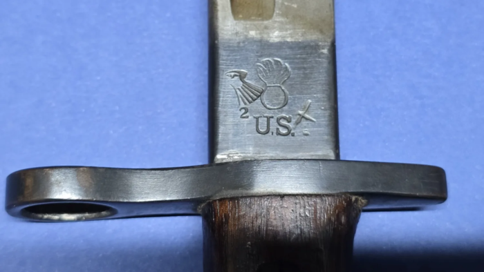 WW1 American 1917 Pattern Bayonet & Frog (Remington) - Image 6