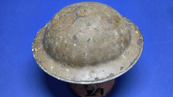WW2 British MKII Helmet-Named to T. Bankhead, "E Coy Felden" - Image 13