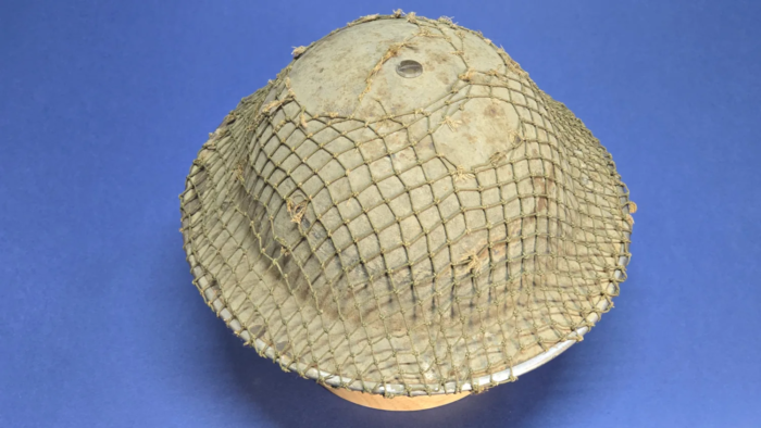 WW2 British MKII Helmet & Net - Image 9