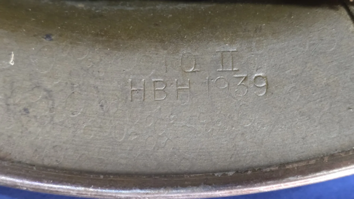 WW2 British MKII Civil Defence Helmet-"Gas Co"-HBH 1939 - Image 4