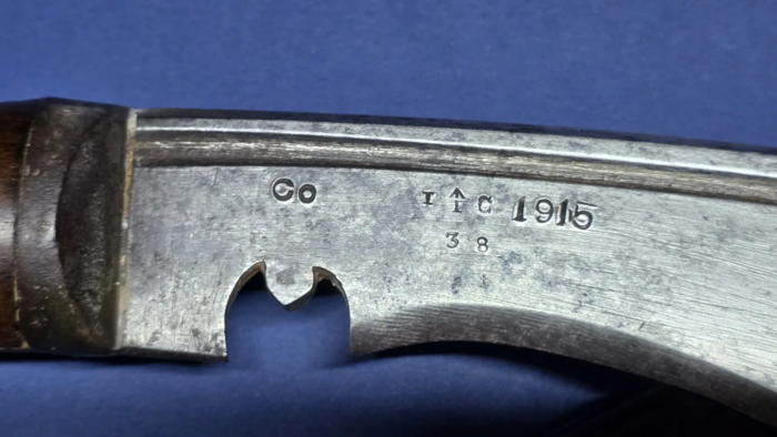 WW1 British Military-Issued Gurkha Kukri-Dated 1915 - Image 6