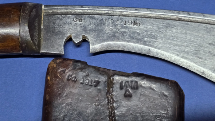 WW1 British Military-Issued Gurkha Kukri-Dated 1915 - Image 16