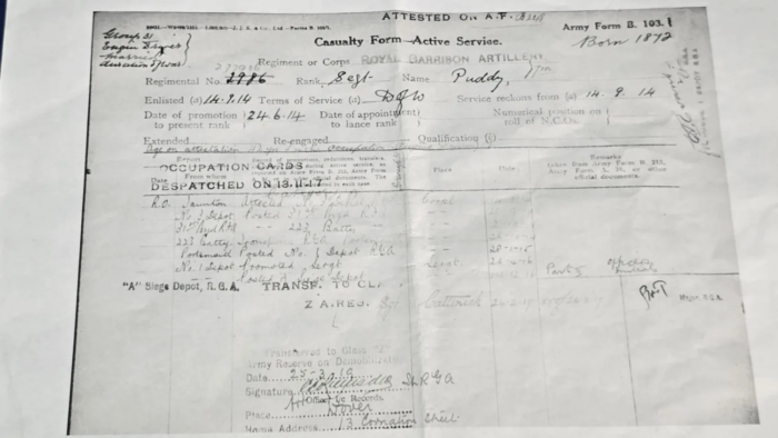 Coldstream Guards Medal Group - Pte William Puddy - Service Record - Image 13
