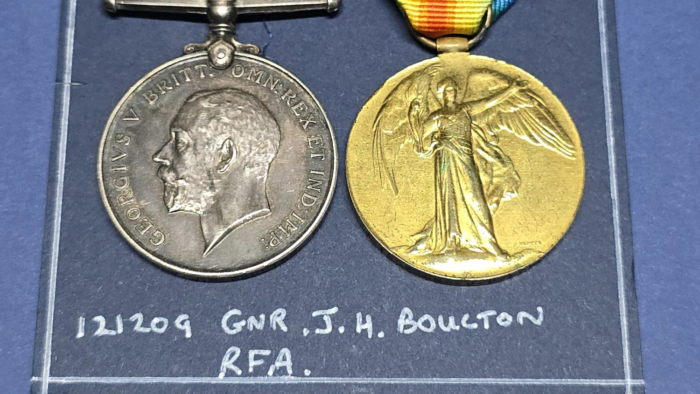 WW1 Medal Pair - Gunner J.H. Boulton, Royal Field Artillery - Image 3