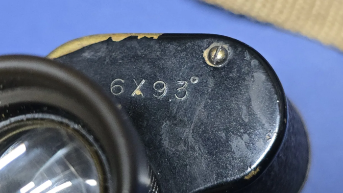 WW2 Japanese Army Binoculars-I.K.K. 6x9.3 & Leather Case - Image 4