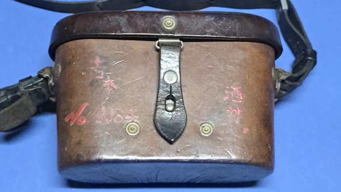 WW2 Japanese Army Binoculars-I.K.K. 6x9.3 & Leather Case - Image 6