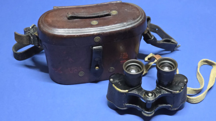 WW2 Japanese Army Binoculars-I.K.K. 6x9.3 & Leather Case - Image 12