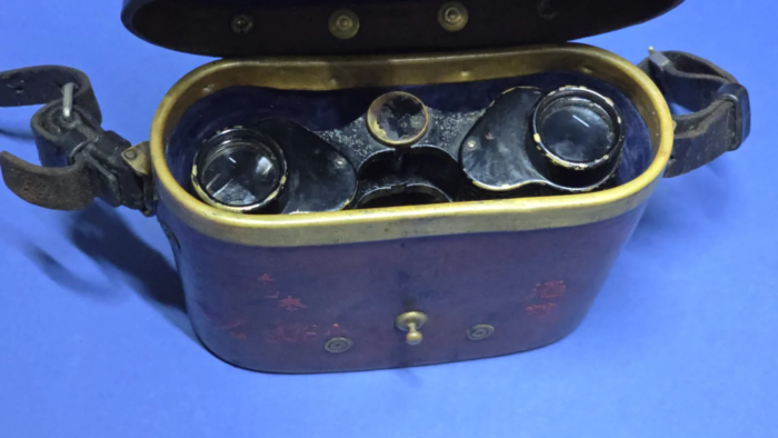 WW2 Japanese Army Binoculars-I.K.K. 6x9.3 & Leather Case - Image 17