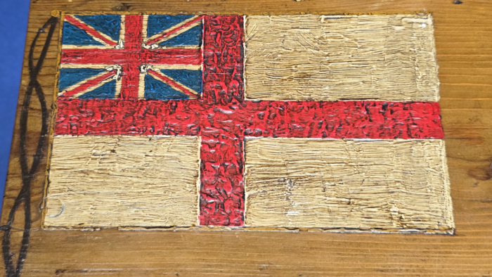WW2 Royal Navy Sailor's Wooden Ditty Box - HMS Barham - Image 3
