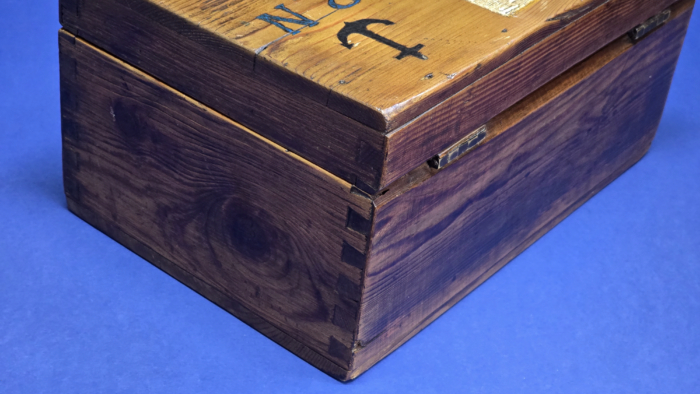 WW2 Royal Navy Sailor's Wooden Ditty Box - HMS Barham - Image 5