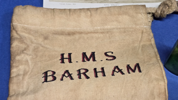 WW2 Royal Navy Sailor's Wooden Ditty Box - HMS Barham - Image 9