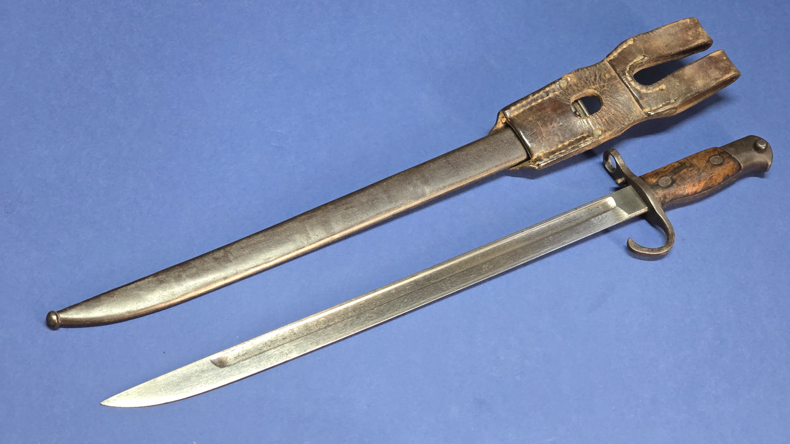 Japanese Type 35 Navy Bayonet - Scabbard & Frog - Image 8
