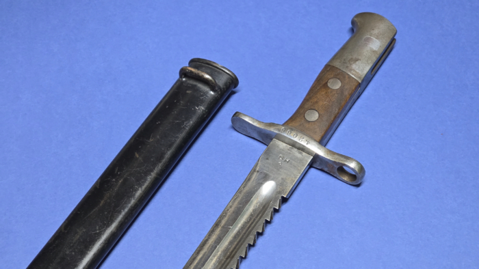 WW1 Swiss Model 1914 Sawback Bayonet (HS Marked) - Image 3