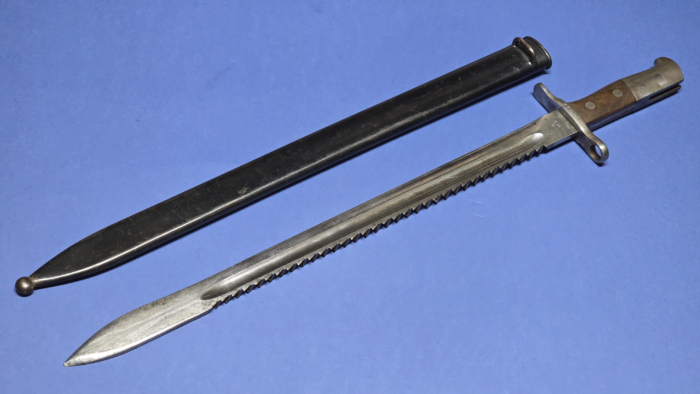WW1 Swiss Model 1914 Sawback Bayonet (HS Marked) - Image 4