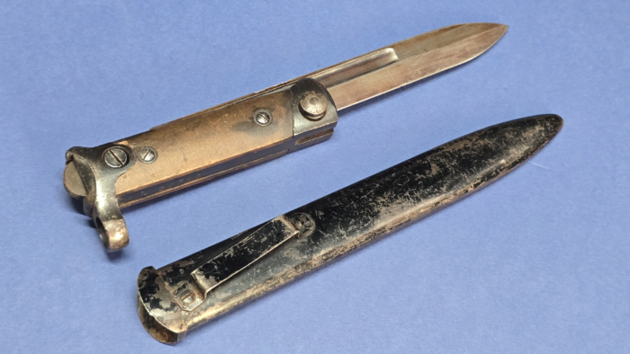 Italian Carcano M1938 Folding Bayonet & Scabbard - Image 6