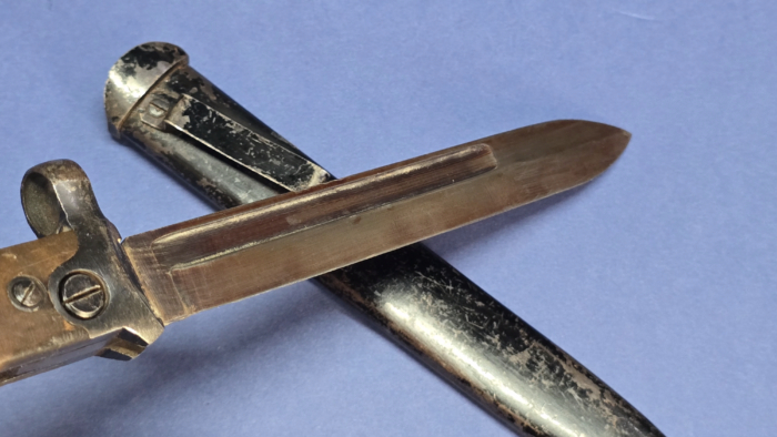 Italian Carcano M1938 Folding Bayonet & Scabbard - Image 11