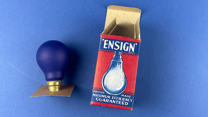 WW2 Ensign Blue Blackout Bulb