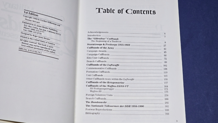 German Military Cuffbands 1974-Present-First Edition (1988) by Gordon Williamson - Image 5